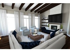 Bright and Sleek Living/Dining Rendering thumb