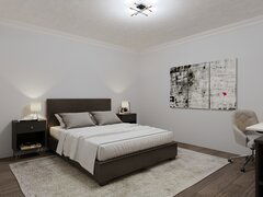 当代地下室公寓转换呈现拇指