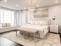 Transitional Bedroom, Office & Entry Project Rendering thumb