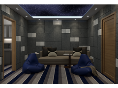 Transitional Kids Playroom Rendering thumb