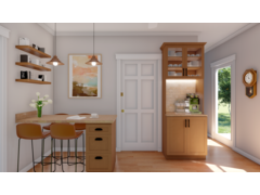 Neutral Eclectic Kitchen Decor Ideas Rendering thumb