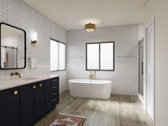 Eclectic Interior Design Bathroom Transform Rendering thumb