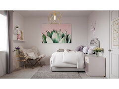 甜Femenine卧室转换呈现拇指