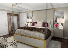 优雅迷人的卧室呈现拇指