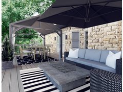 Backyard Patio Design with Fire Pit Rendering thumb