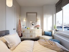 Modern Contemporary Interior Design   Classy Bedroom Rendering thumb