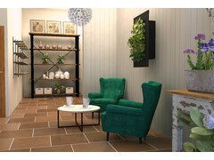 美丽的花店转换呈现拇指