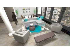 Flatiron Loft Living Room Design Rendering thumb