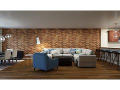 Contemporary Combine Living/Dining Transformation Rendering thumb