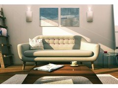 Minimalistic Living Room Design Rendering thumb