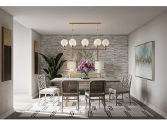 Eclectic Dining Room Design Rendering thumb