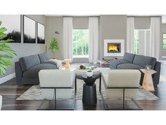 新的构建现代家居设计呈现拇指