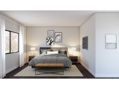 Modern master bedroom update in grey color Rendering thumb