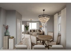 Neutral Colors Living & Dining Combo Rendering thumb