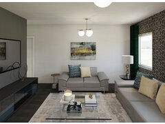 现代主卧室呈现拇指