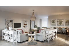 Transitional Living And Dining Room Home Decor Rendering thumb