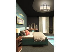 Industrial Retro Bedroom Transformation Ideas  Rendering thumb