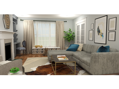 Bright Traditional Family Room Rendering thumb