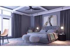 Romantic Master Bedroom Rendering thumb