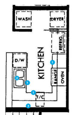 Online Designer Kitchen Floorplan