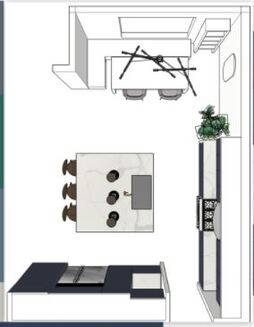 Online Designer Kitchen Floorplan