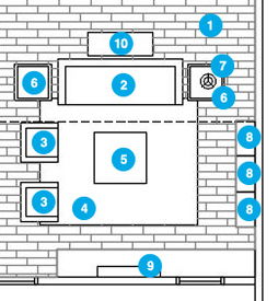 Online Designer Living Room Floorplan