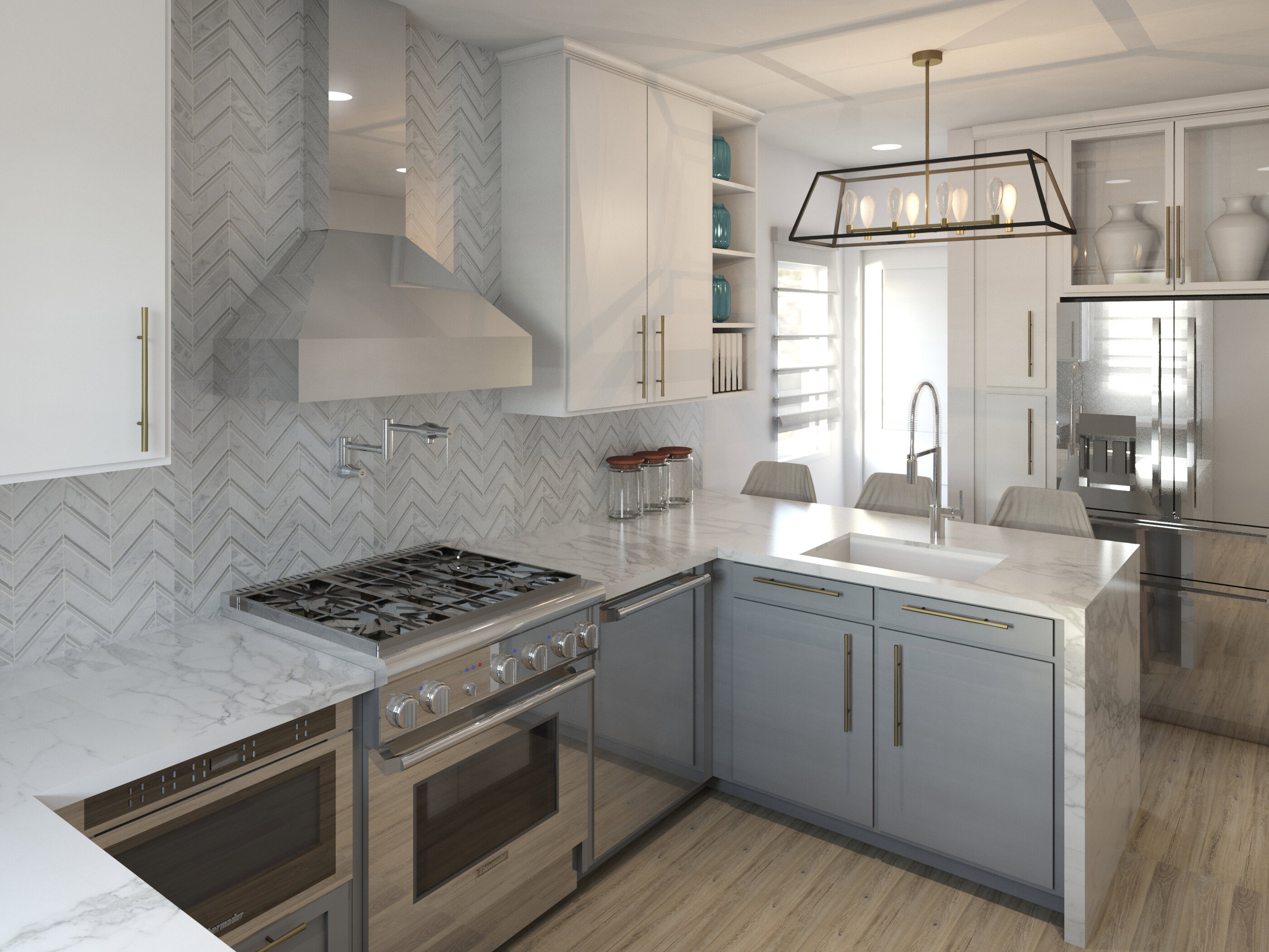 Renderización de Cocina Impecable thumb