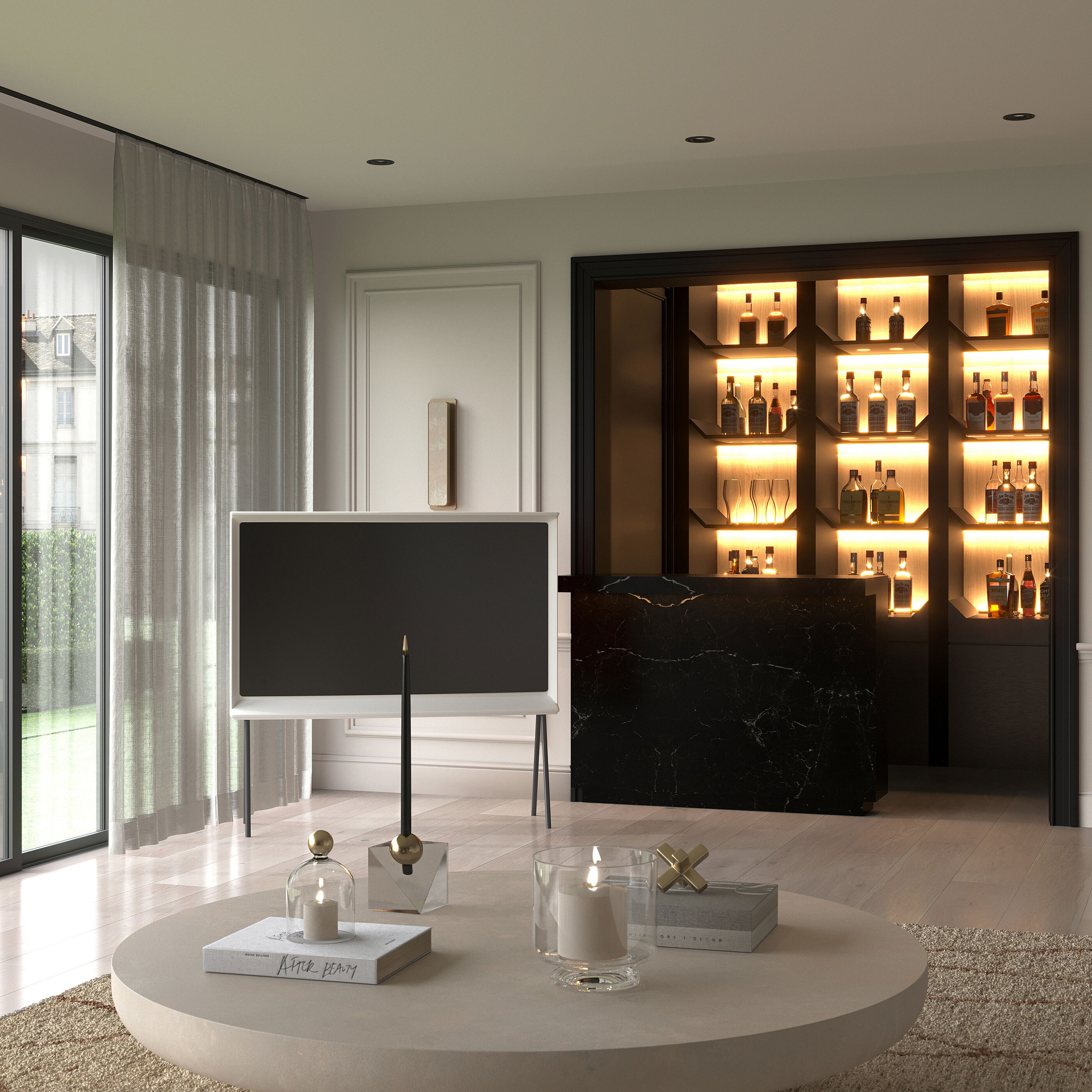 Online Designer Combined Living/Dining 3D Model 3