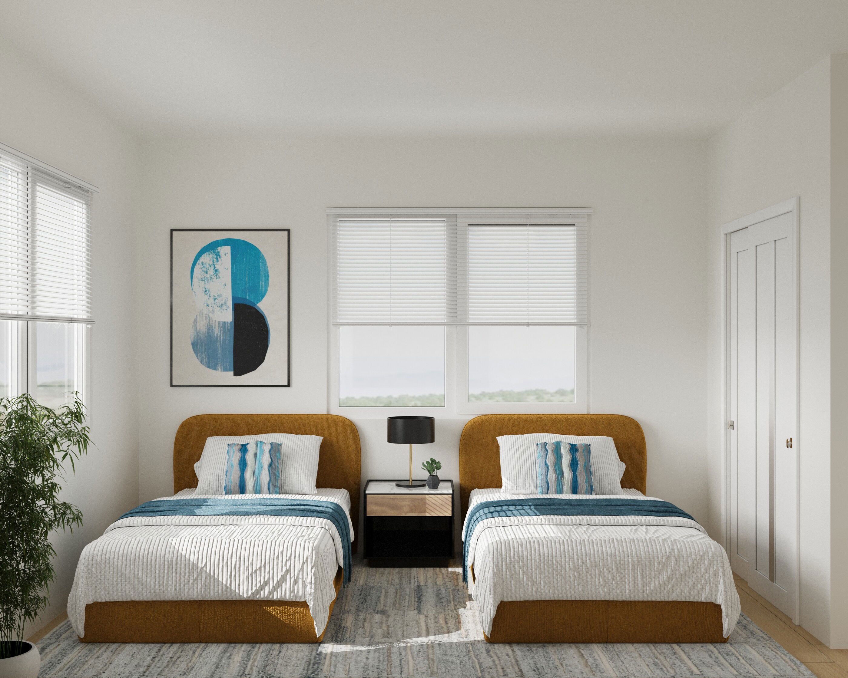 Online Designer Bedroom 3D Model 1