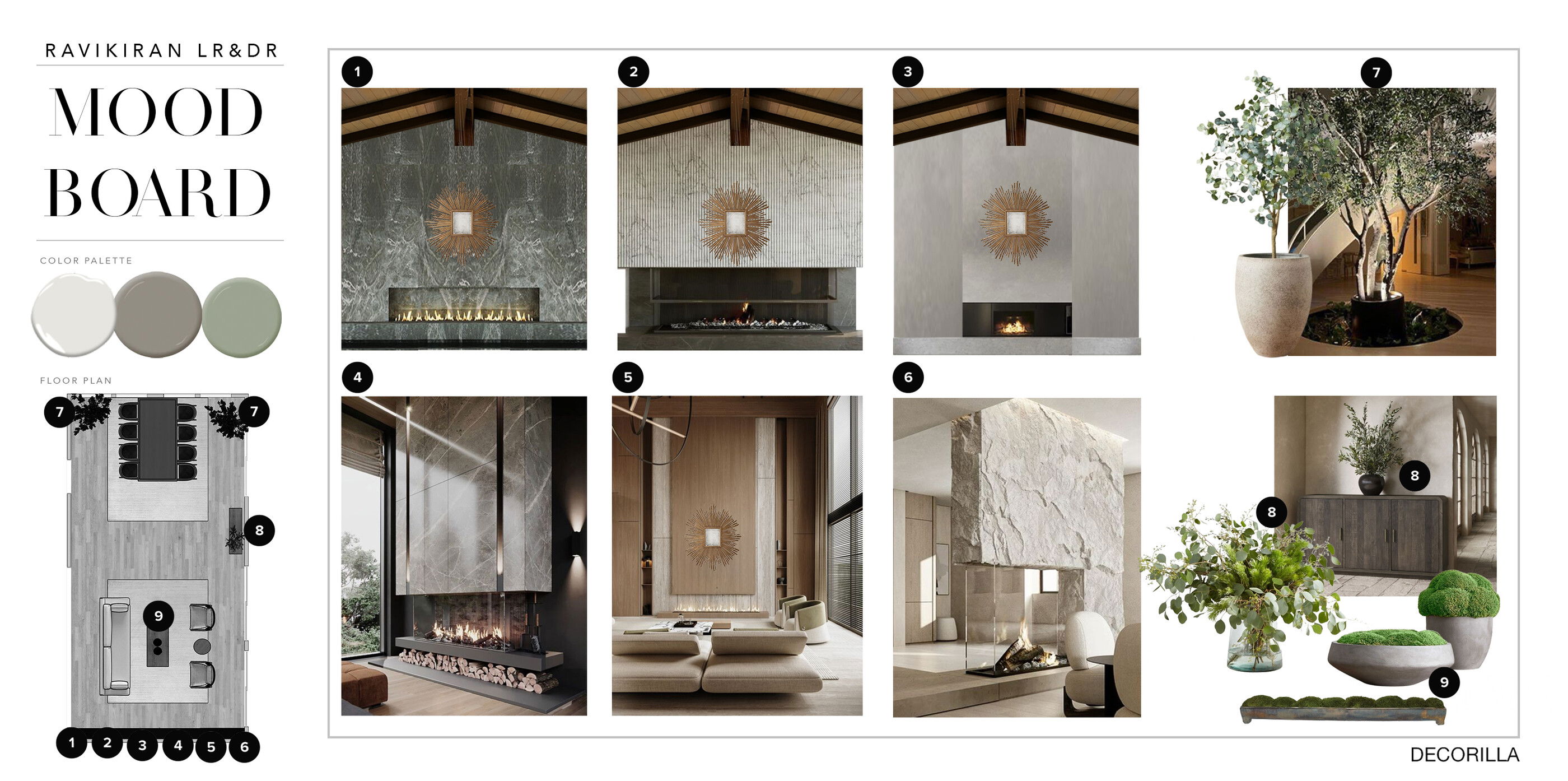 Elegant Contemporary Great Room Design Erika F. Moodboard 1 thumb