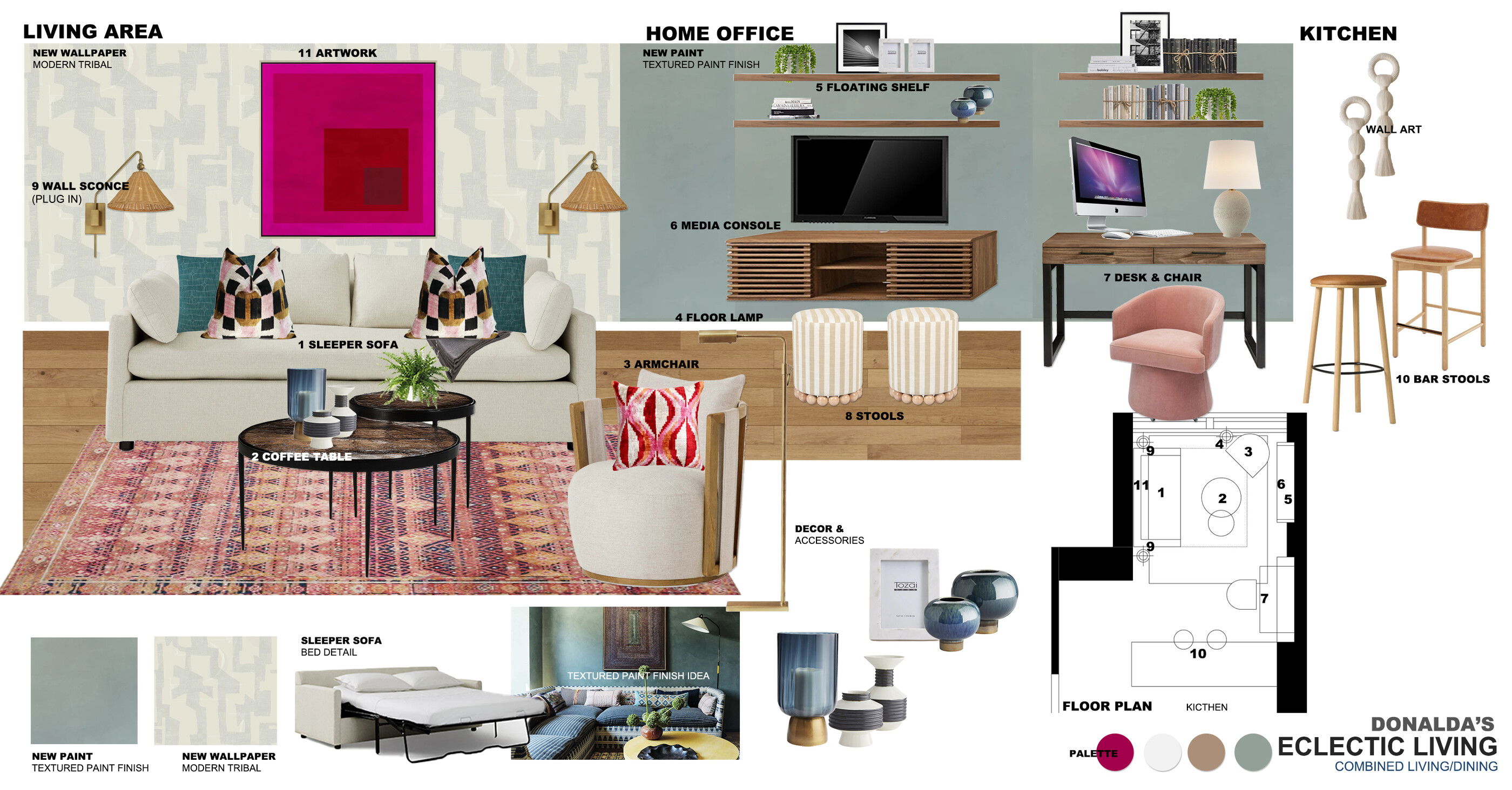 Contemporary Eclectic Condo Design Ibrahim H. Moodboard 2 thumb