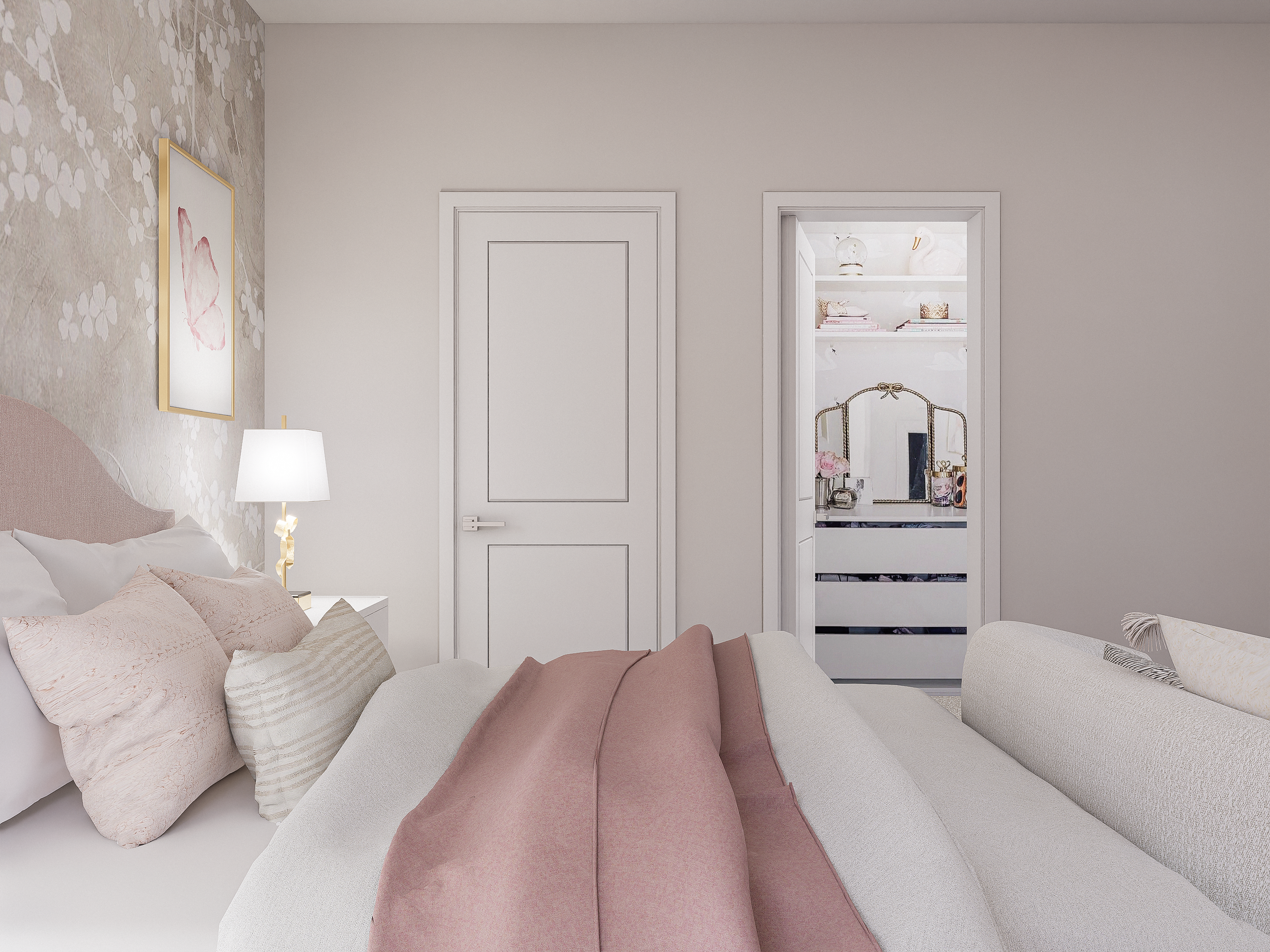 Online Designer Bedroom 3D Model 4