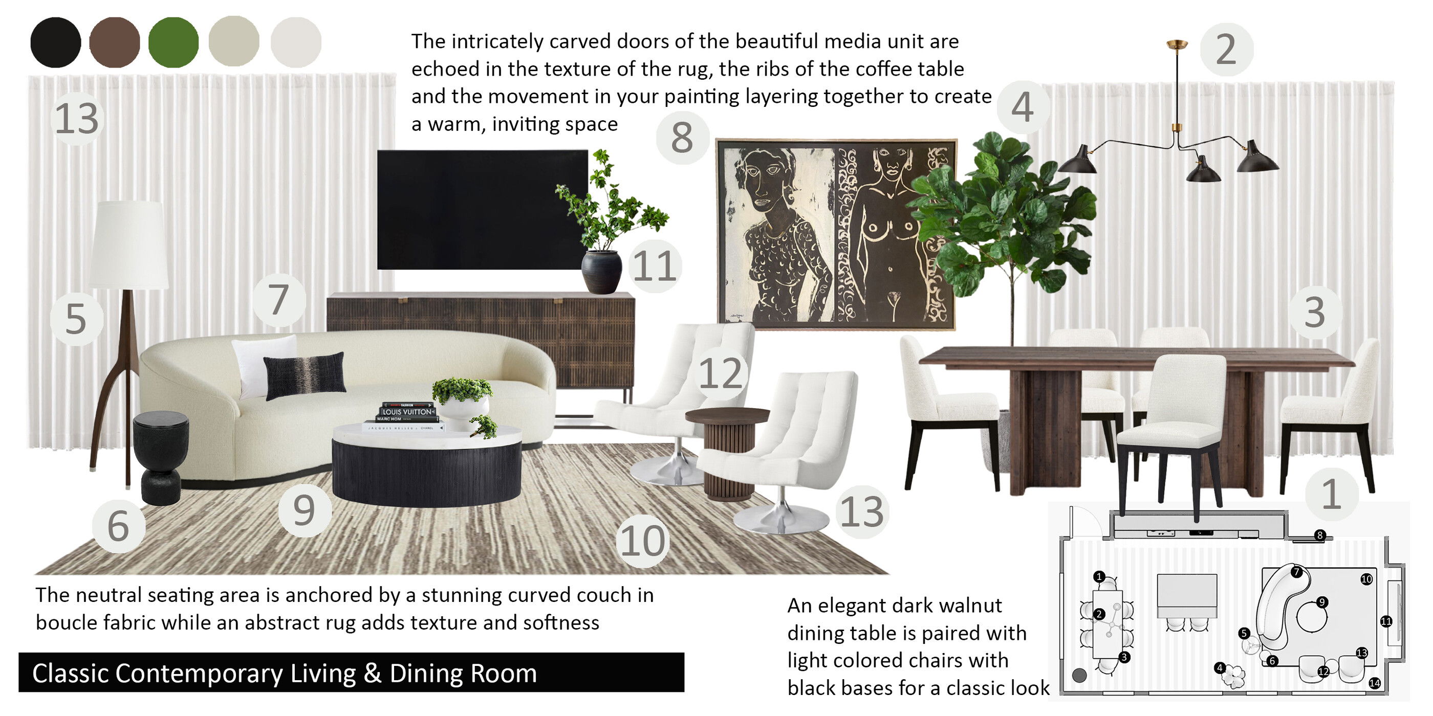 Classic Contemporary Interior Design Drew F. Moodboard 2 thumb