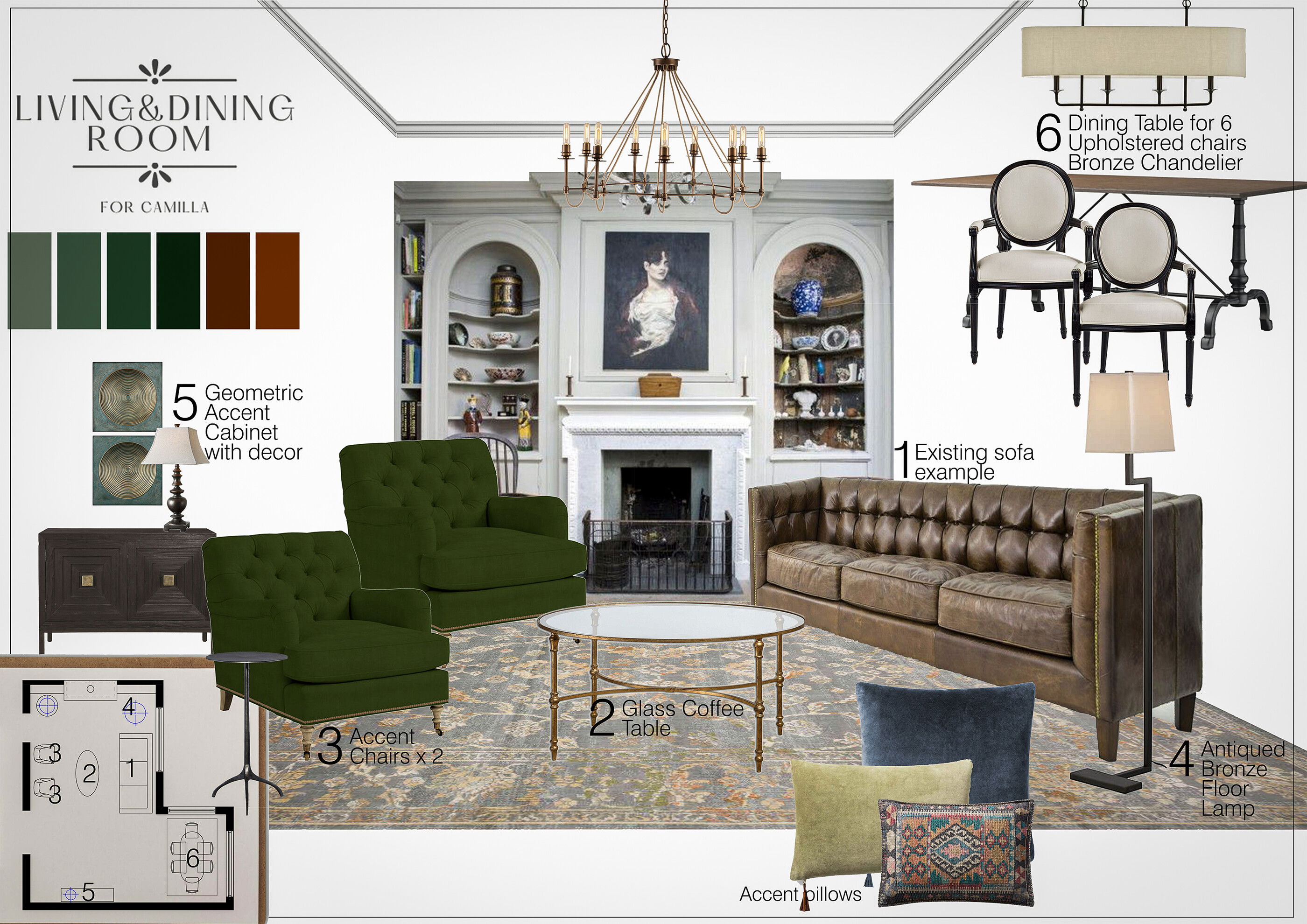 Classy Traditional Living & Dining Design Darya N. Moodboard 1 thumb