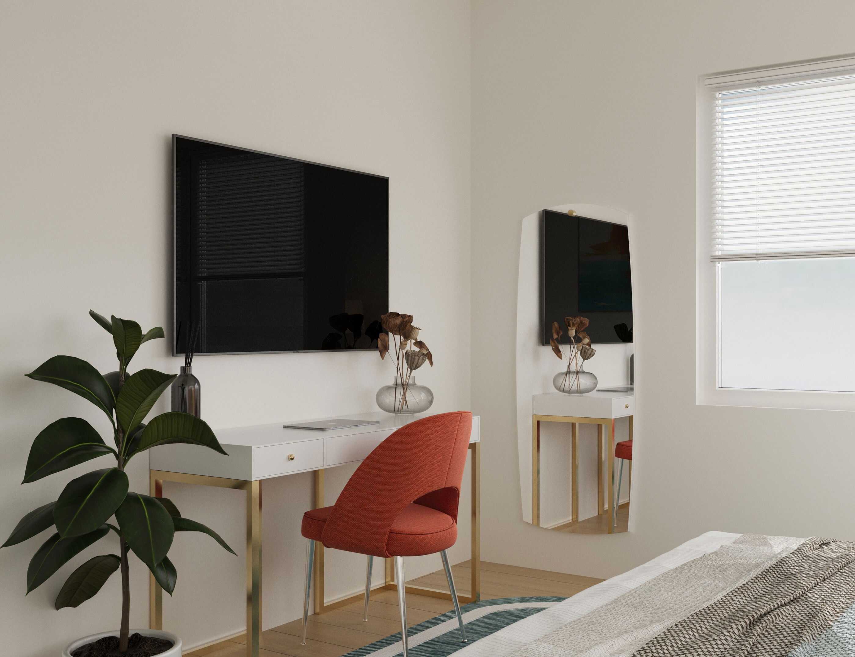 Online Designer Bedroom 3D Model 2