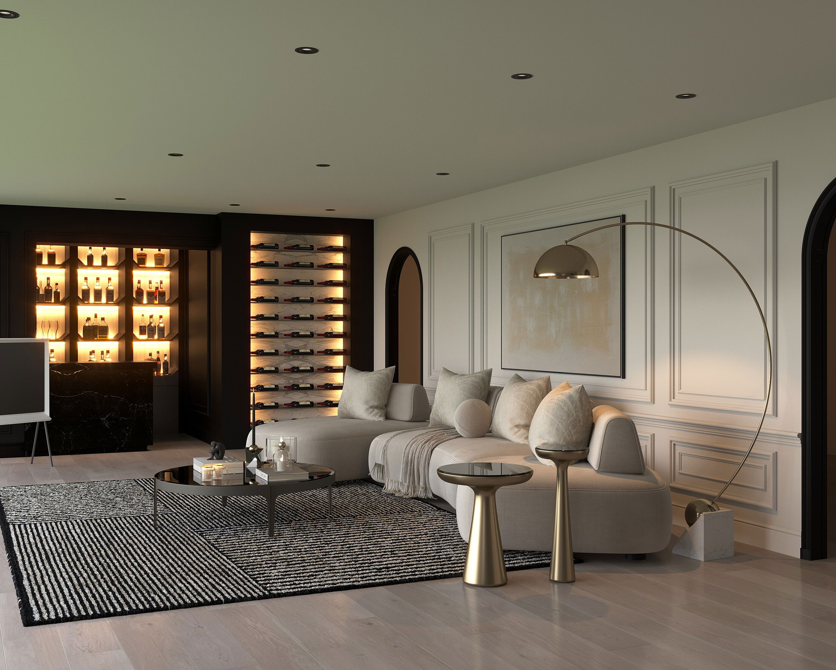 Online Designer Combined Living/Dining 3D Model 8