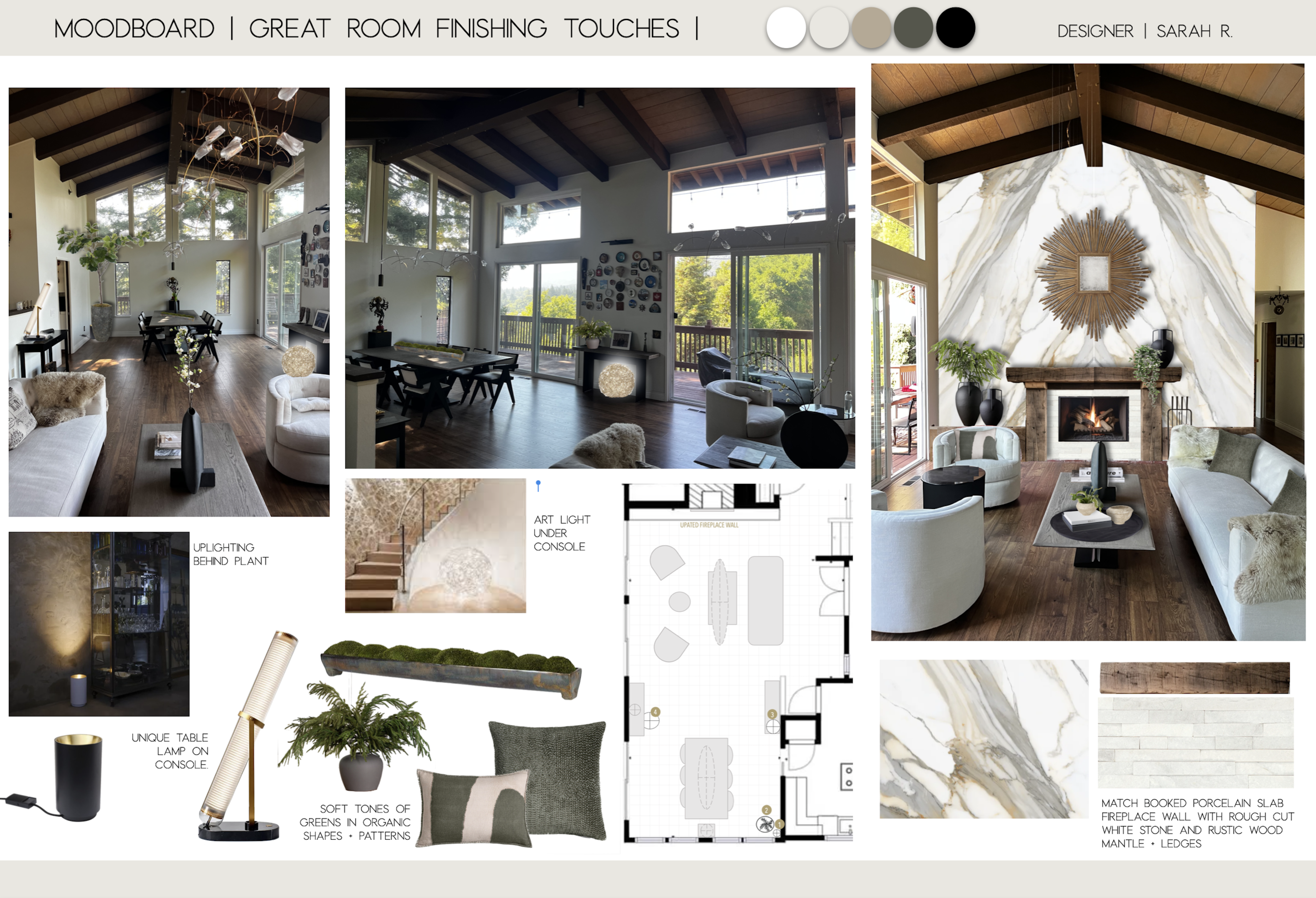 Elegant Contemporary Great Room Design Sarah R. Moodboard 2 thumb