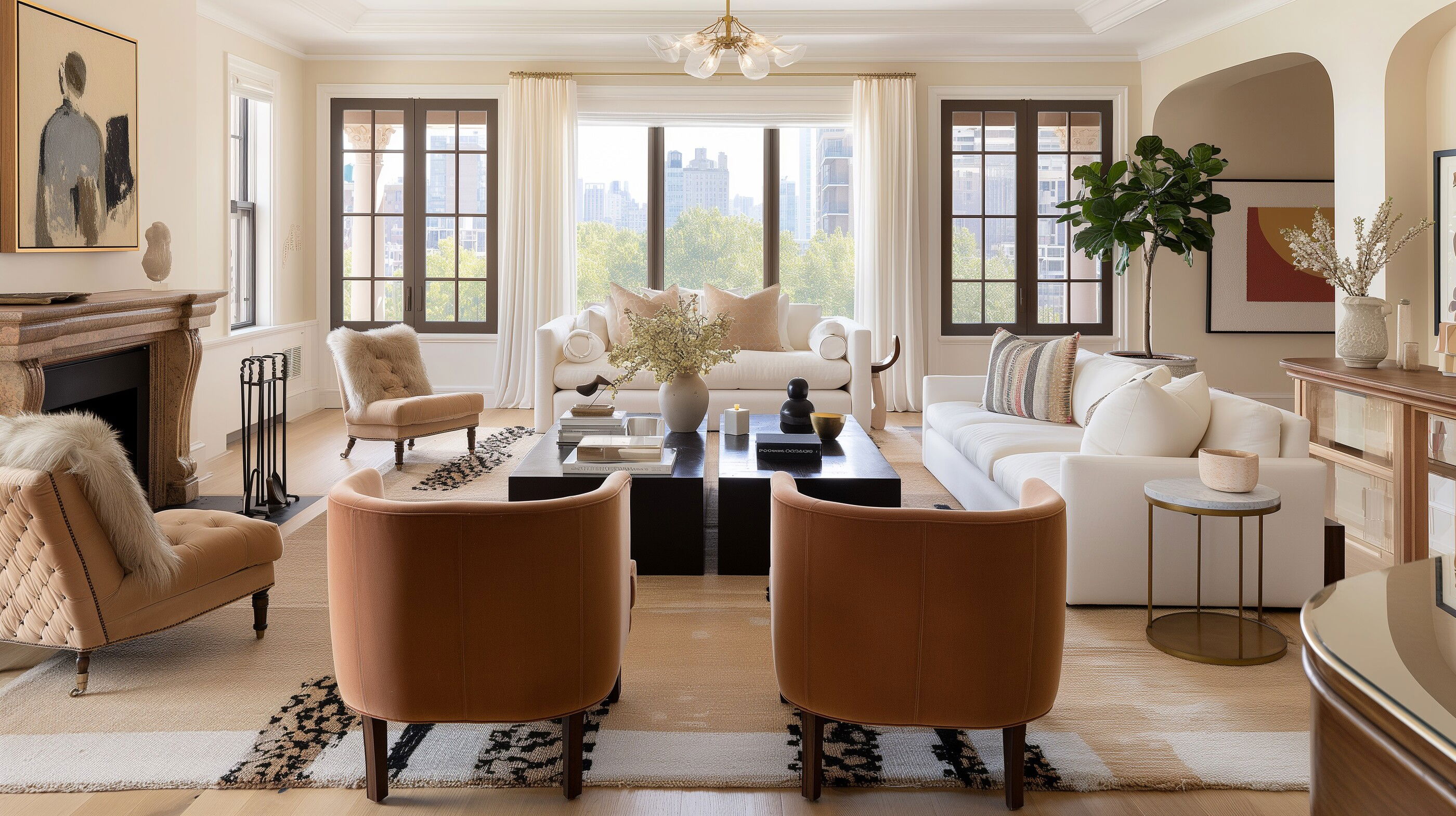 Living Room by Decorilla's online interior designers & decorator
