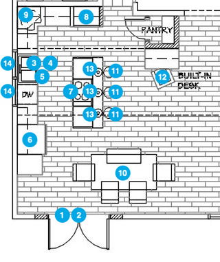 Online Designer Kitchen Floorplan