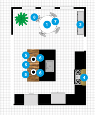 Plano De Cocina De Diseñador En Línea