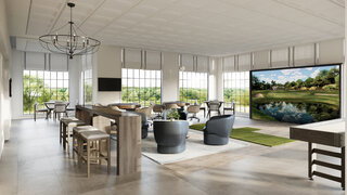 Masculine Country Club Lounge Interior Design