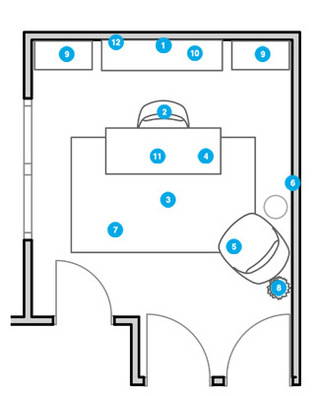 Plano de hogar/oficina pequeña del diseñador en línea