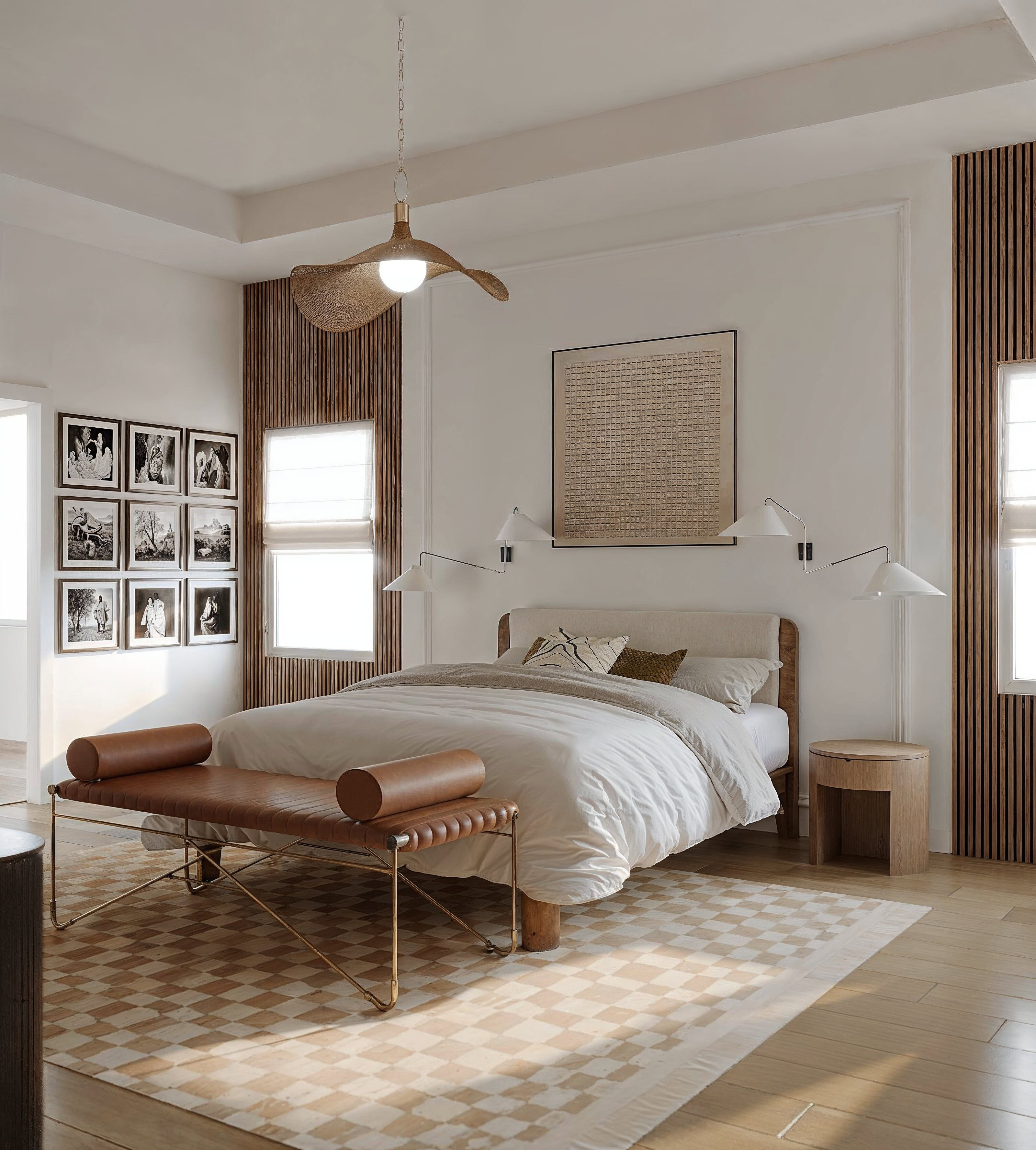 Renderizado de Remodelación de Dormitorio Principal Moderno, Fresco & Cómodo thumb