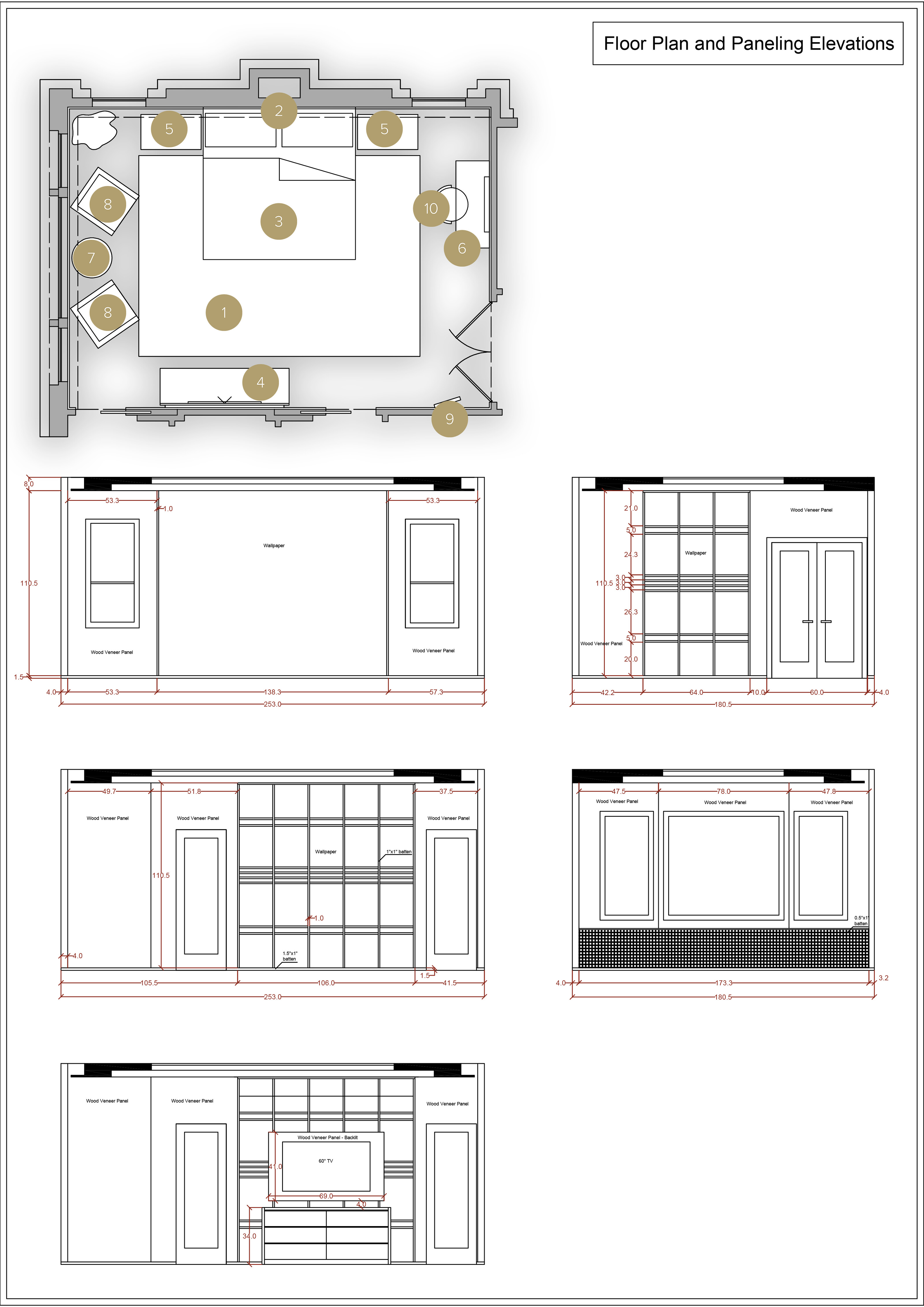 Online Designer Bedroom Floorplan