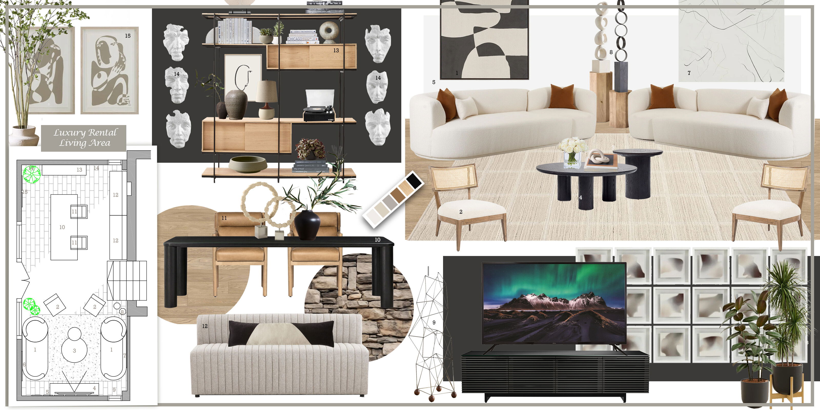 Sleek & Sophisticated Home Design Dragana V. Moodboard 1 thumb