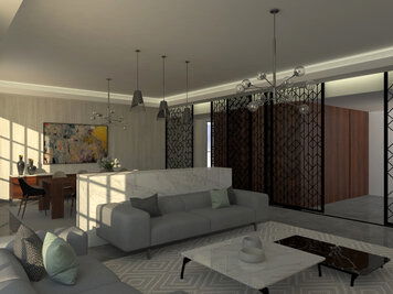 Online design Modern Living Room by Farah H. thumbnail