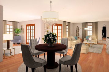 Online design Transitional Combined Living/Dining by Noraina Aina M. thumbnail