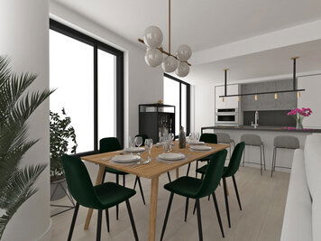 Online design Modern Combined Living/Dining by Dragana V. thumbnail