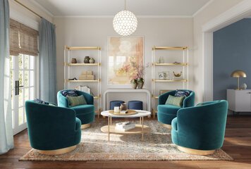 Online design Eclectic Living Room by Sarah R. thumbnail