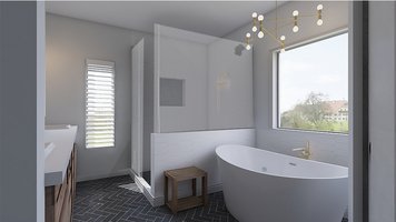Online design Contemporary Bathroom by Dale C. thumbnail